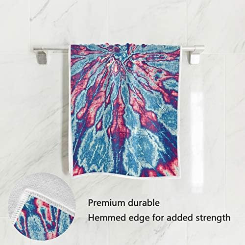 Alaza Blurred Tie-Dye Hand Hand Toard for Sovess & Absorvency for Kitchen Hotel Home Decor, 15 x 30 polegadas