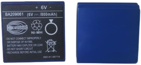 EOOCX BA209061 6V 800MAH Ni-MH Bateria para HBC BA209061 Bateria de controle remoto