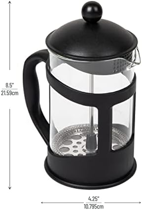 Mente Reader French Press Coffee & Tea Maker 27 oz, Glass