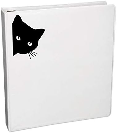 Decalques máximos de pechincha espreitando o laptop de carro de adesivo de silhueta de gato 5.5