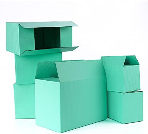 Shukele lphz914 5pcs/10pcs caixa de embalagem verde armazenamento corrugado armazenamento de jóias pequenas caixas de jóias presentes