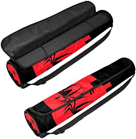 Bolsa de tapete de ioga, design preto de design de softball de softball ioga transportadora de tapete full-zip yoga tape