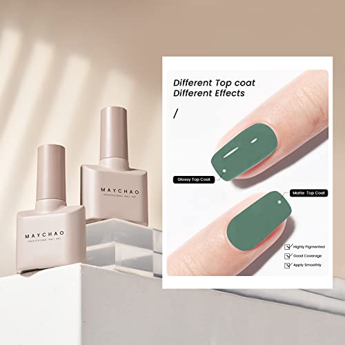 Maychao 15ml Gel esmalte 1pc Sage Green Meting esmalte absorvendo o manicure de unhas led uv led unhas manicure manicure DIY em casa, 0,5 oz