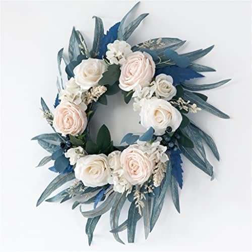 LJMXG Spring Wreath Decoration Wedding Simulation Scene Flower Layout Decoração da porta de casas Hanecas de parede