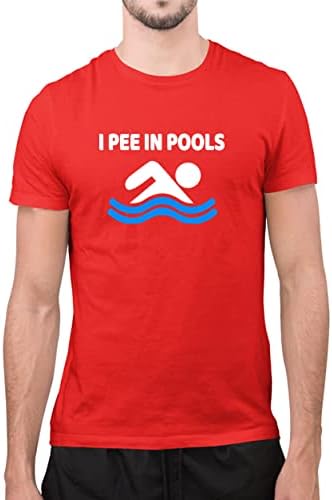 Eu xixi em piscinas camiseta, camiseta engraçada de novidade