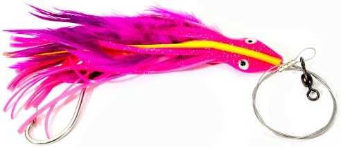 Dolphin Rig 7/0 arame equipado, roxo/rosa, 6 1/2 /2 oz