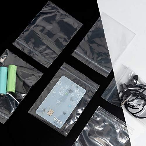 Cherodada 3 x 4 2 mil pequenos sacos de zíper de plástico transparentes para jóias, cartão -presente, doces, eletrônicos