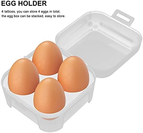 Caixa de ovo de ovo de compartimento de hemotão 3pcs Caixa de viagem de ovo de ovo fresco ovo 4 traslado Bandeja com