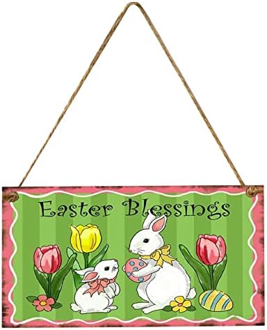Decorações para a etiqueta de Natal ovos de coelho pendurados em decoração de pingente de madeira da Páscoa pendurada em decorações de teto para quarto
