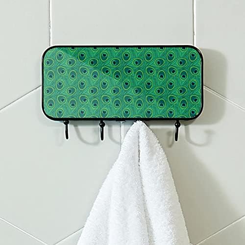 Lyetny toalheiro de toalhas de parede Montada com toalha de toalha decoração de banheiro decoração de roupão de roupão roupas de casaco de vestes de pavão sem costura Pavaleiro de banheira Organizador de armazenamento
