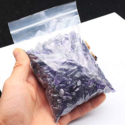 Johouse Natural Amethyst Rolling Stones Amethyst Tambled FliCs Stone, 1 lb/bolsa, cerca de 0,1-0,5 polegadas de comprimento