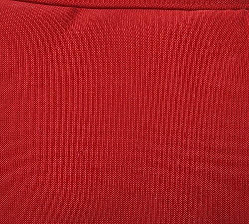 Travesseiro perfeito pompeii sólido interno/arremesso de arremesso de travesseiro, clima e resistência ao desbotamento, arremesso - 18,5 x 18,5, vermelho, 2 contagem