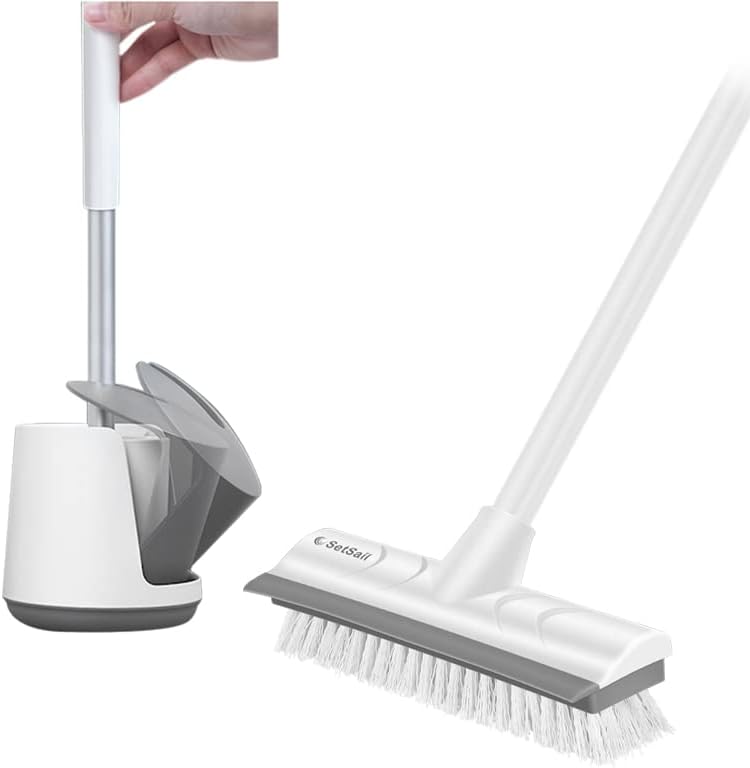 Setsail Silicone Breath Brush Pincel e escova de limpador de vaso sanitário com cerdas de silicone e escova de lavagem de vela