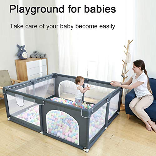 Ophobay Baby Playpen, Playpens for Babies, Playyard extra grande para criança, Centro de Atividade portátil para Crianças,
