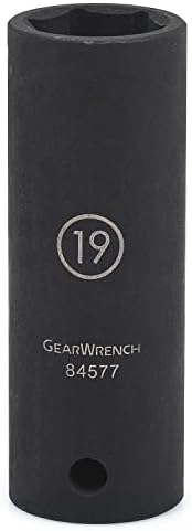 Gearwrench 1/2 Drive 6 pt. Deep Impact Socket, 19mm - 84577n