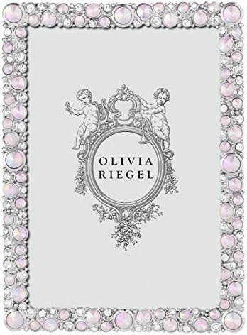 Rose McKenzie Silver Crystal Pink 5x7 Frame por Olivia Riegel - 5x7