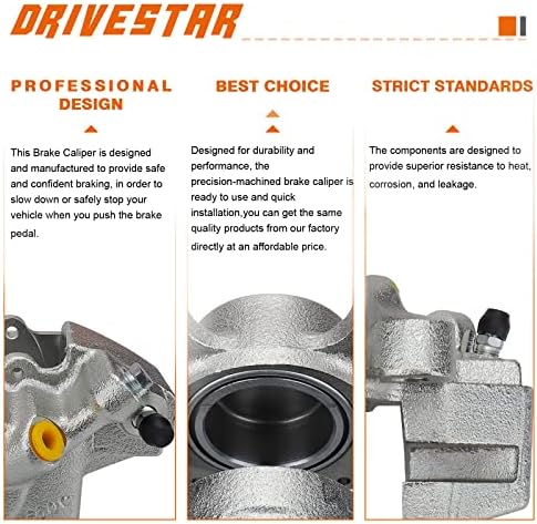 Drivestar 19444+19445 Novo conjunto de pinças de freio de disco do conjunto frontal, 1963-1981 para mg mgb, par de pinças de freio