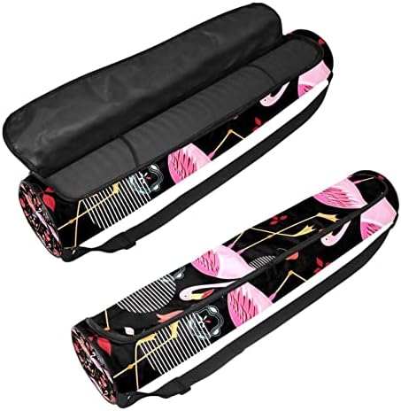 Bolsa de transportadora de tapete de ioga rosa tropical com alça de ombro de ioga bolsa de ginástica bolsa de praia