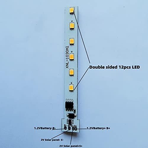 FTVogue 1.2V Placa de circuito de luz solar de chama 12 LED LED SOLAR VELA LAMP CONTROL Drive Board