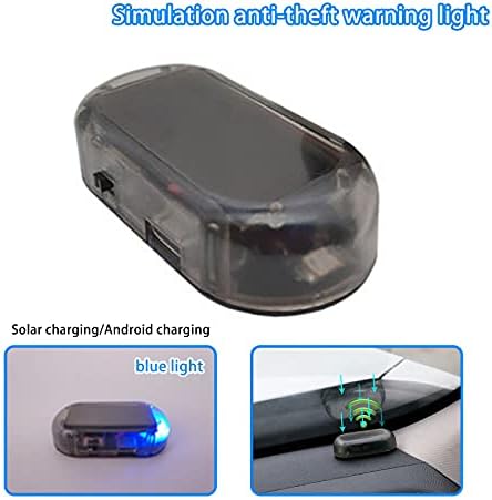 Sistema de alarme de carro TopHappy, Solar Power Dummy Alarm LED LUZ LUZ SIMULE