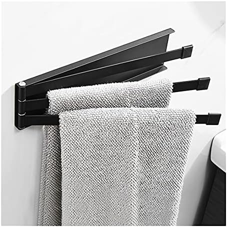Toalheiros de toalhas recém -formulário de toalha preta para banheiro ferro Toalheiro Toalheiro preto Montagem branca de parede Montada