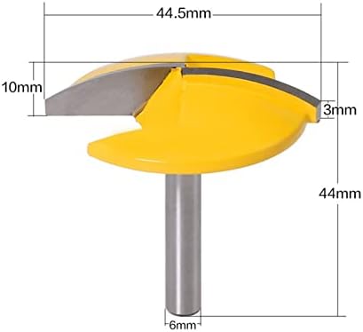 Cortador de moagem de superfície 1 pacote de 6 mm de moinho de haste de chato ferramenta de tigela pequena bit de roteador 1,65