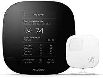 ECOBEE3 Termostato Wi-Fi mais inteligente com sensor remoto, 2ª geração