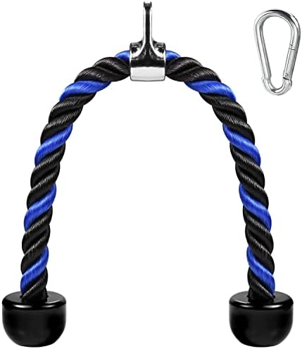 Awefrank Deluxe Tricep corda puxando o cabo, 27 e 36 polegadas de comprimento da corda, fácil de segurar e não deslizar a fixação do cabo para exercício de treino de academia