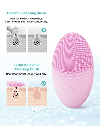 Escova de limpeza facial ezbasics com vaporizador de cabelo