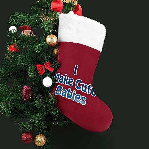Eu faço bebês fofos de meias de natal de Natal
