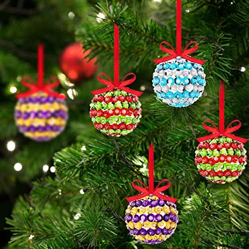 Kit de ornamentos de lantejoulas de artesanato de Natal inclui lantejoulas de bolas de espuma para artesanato infantil fitas pinos DIY ARNINAMENTOS