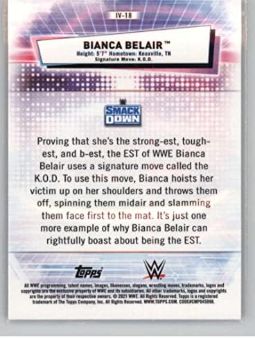 2021 Topps Chrome WWE Variações de imagem #IV-18 Bianca Belair