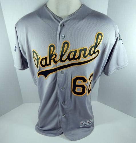 2019 Oakland A's Athletics Lou Trivino 62 Jogo emitido Grey Jersey 150 PS P 1659 - Jogo usou camisas MLB