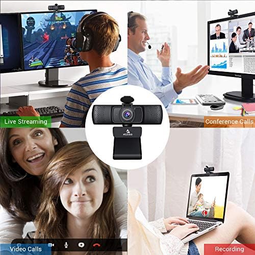 NEXIGO N930P 1080P Webcam de negócios com software, capa de microfone e privacidade, foco automático, câmera da web USB HD, para Zoom YouTube Skype FaceTime, PC Mac Laptop Desktop