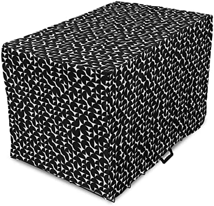 Capa de caixas de cães minimalismo lunarável, círculos abstratos Contraste Rhombus Oval Formas arredondadas de arte contemporânea, capa