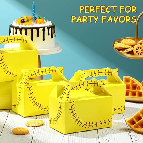 Chinco 24 peças Softball Volleyball Party Party Treat Boxes Gift