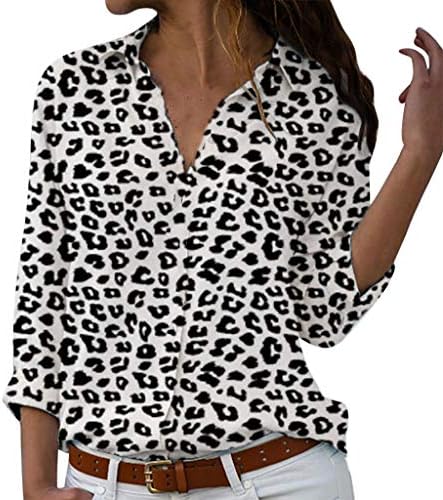 Meninas de botão de botão de camisa casual de manga curta camisetas gráficas da moda Moda Favilhe regular Soft confortável