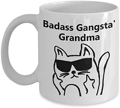 Caneca de café da avó de gangsta '