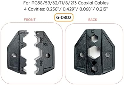 Gizwiz RF Coax Ratcheting Crimp Tool Lite para RG8 RG11 RG58 RG62 RG213 G-L3D2
