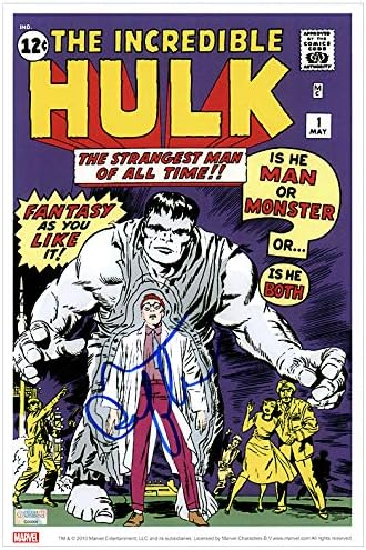 Mark Ruffalo autografou o incrível Hulk 1 Capa cômica 8 × 12 foto