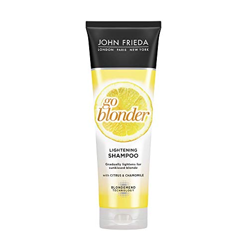 John Frieda Sheer Blonde Go Blonder Shampoo, shampoo gradual de iluminação, 8,3 oz, com citros e camomila, com nossa tecnologia Blondmend Technology 8,3 onças
