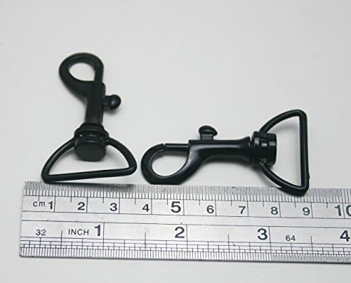 Genérico Black 1 Diâmetro interno D Ring -lagosta Grange o giro da garra para o pacote de colarinho de cachorro de 15