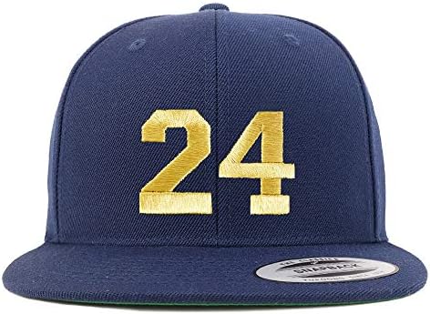 Trendy Apparel Shop número 24 Gold Thread Bill Bill Snapback Baseball Cap