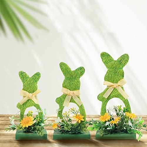 Decorações de lâmpadas de Natal Decorações de Páscoa Decorações de madeira Decorações de mesa Rabbit Idyllic estilo idílico bêbado gnomo