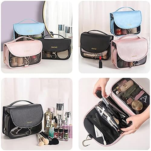 Bolsa de higiene pessoal sxosyo para mulheres penduradas em bolsas cosméticas de viagem PU Acessórios de viagem Organizador
