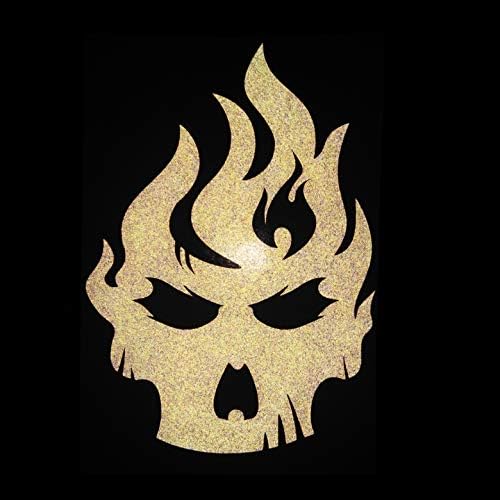 Cushystore Skull Fire Flame Evil Retro No Fear