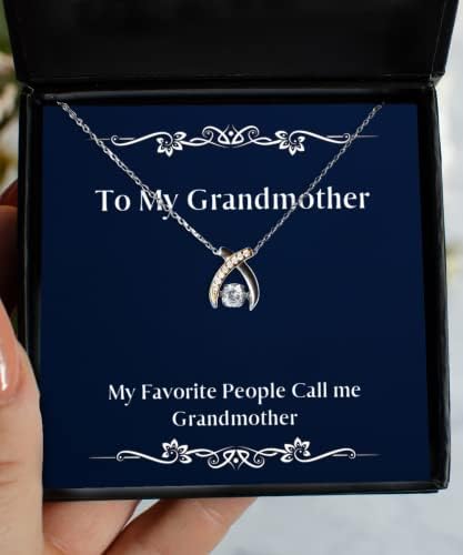 M&P Shop Inc. Presentes de avó reutilizáveis, minhas pessoas favoritas me chamam de avó, avó Wishbone Dancing Charcle de neta