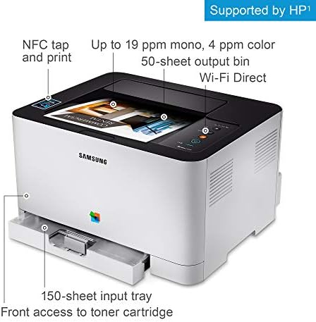 HP Samsung Xpress C430W Impressora a laser sem fio com conectividade simples NFC + WiFi e Ethernet embutido