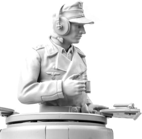 1/16 WWII Modelo de Oficial Alemão de Tanques de Resina Figura Modelo de Modelo de Resina Miniatura Partes // EF6J-1