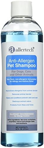 Allertech® Anti-Allergen Pet Shampoo de 16 onças